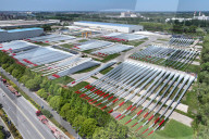 A Wind Turbine Blade Production Base in Yancheng