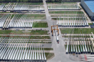 A Wind Turbine Blade Production Base in Yancheng