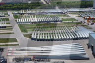 A Wind Turbine Blade Production Base in Yancheng