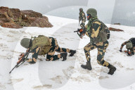 BSF Soldiers Patrolling On LOC 
