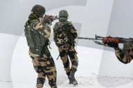 BSF Soldiers Patrolling On LOC 