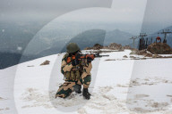 BSF Soldiers Patrolling On LOC 