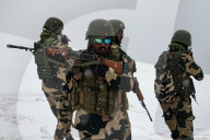 BSF Soldiers Patrolling On LOC 
