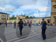 German Police Officers At Odeonsplatz In Munich