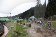 Tourists At Gulmarg 