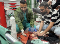 Gaza casualties injured in Israeli attacks
