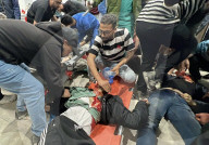 Gaza casualties injured in Israeli attacks