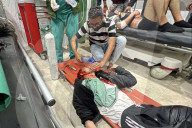 Gaza casualties injured in Israeli attacks