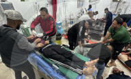 Gaza casualties injured in Israeli attacks