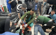 Gaza casualties injured in Israeli attacks