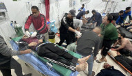 Gaza casualties injured in Israeli attacks