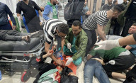 Gaza casualties injured in Israeli attacks