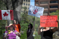 Alberta Sovereignty Sparks Protests And Tensions In Edmonton