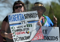 Alberta Sovereignty Sparks Protests And Tensions In Edmonton