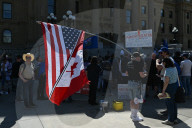 Alberta Sovereignty Sparks Protests And Tensions In Edmonton