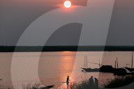 Daily Life On The Bank Of Padma River In Munsiganj