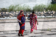 Daily Life On The Bank Of Padma River In Munsiganj