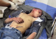 Gazan victims of Israeli regugee camp bombing