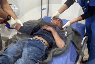 Gazan victims of Israeli regugee camp bombing
