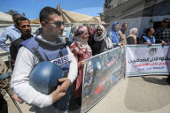 Gaza journalists rally in honor of dead colleagues