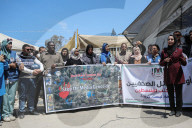 Gaza journalists rally in honor of dead colleagues