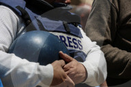 Gaza journalists rally in honor of dead colleagues
