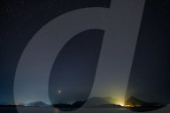 The Eta Aquariids Meteor Shower Appears Over The Night Sky In Kandalama, Sri Lanka