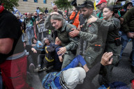 Israeli Forces Step In At Anti-Netanyahu Protest In Jerusalem.