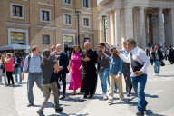 Cardinals Leave The Vatican After A College Of Cardinals' Meeting