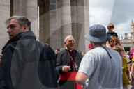 Cardinals Leave The Vatican After A College Of Cardinals' Meeting