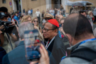 Cardinals Leave The Vatican After A College Of Cardinals' Meeting