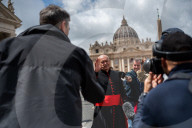Cardinals Leave The Vatican After A College Of Cardinals' Meeting