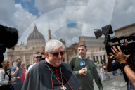 Cardinals Leave The Vatican After A College Of Cardinals' Meeting