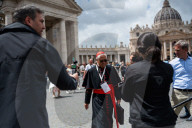 Cardinals Leave The Vatican After A College Of Cardinals' Meeting