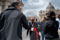 Cardinals Leave The Vatican After A College Of Cardinals' Meeting
