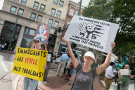 America Celebrates & Welcomes Immigrants Rally's Outside Of Norfolk, VA Federal Building