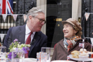 Prime Minister Keir Starmer hosts a VE Day street party