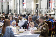 Prime Minister Keir Starmer hosts a VE Day street party