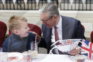 Prime Minister Keir Starmer hosts a VE Day street party
