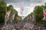 VE Day Procession in London, UK.