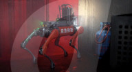 Firefighting and rescue robot dog
