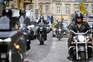 Bikers mark 11 years of Azov Brigade in Lviv