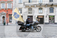 Bikers mark 11 years of Azov Brigade in Lviv
