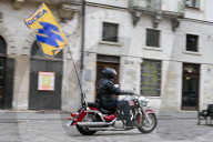 Bikers mark 11 years of Azov Brigade in Lviv