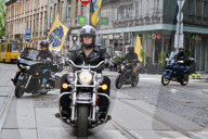 Bikers mark 11 years of Azov Brigade in Lviv