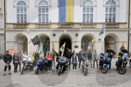 Bikers mark 11 years of Azov Brigade in Lviv