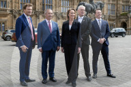 Reform MPs and Sarah Pochin in London, UK.