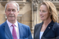 Reform MPs and Sarah Pochin in London, UK.