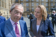 Reform MPs and Sarah Pochin in London, UK.