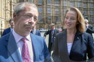 Reform MPs and Sarah Pochin in London, UK.